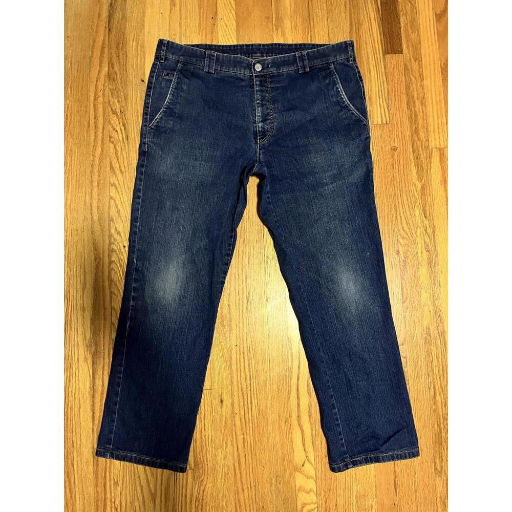 Meyer Roma Men's Blue Denim Jeans Pattern Lined 37x28
